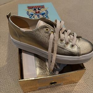 Keds Wonder Woman Gold Platform Sneaker